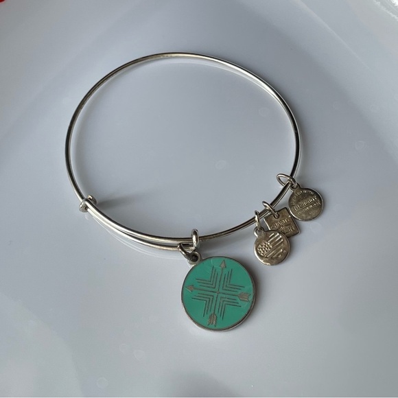 Alex And Ani Arrows of Friendship Charm Bangle - Picture 1 of 3